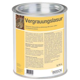   BEECK Vergrauungslasur 0,75l szürkítőlazúr, ezüstszürke